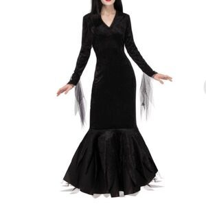 Adam’s Family Morticia dress costume size S petite fits 6-10 preloved 🖤EUC